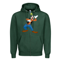 Sports Green goofy Zipper Hoodie - linhVisuals