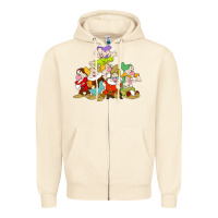 Sandshell grumpy dopey dwarf Zipper Hoodie - linhVisuals