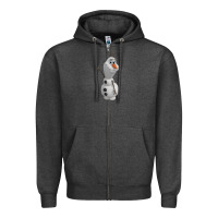 Charcoal Heather olaf Zipper Hoodie - linhVisuals