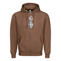 Chestnut olaf Zipper Hoodie - linhVisuals
