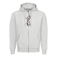 Dove Grey olaf Zipper Hoodie - linhVisuals