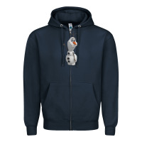 Navy olaf Zipper Hoodie - linhVisuals