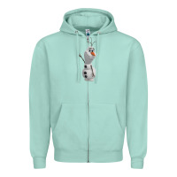 Seafoam olaf Zipper Hoodie - linhVisuals