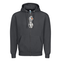 Smoke olaf Zipper Hoodie - linhVisuals
