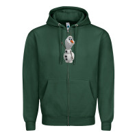 Sports Green olaf Zipper Hoodie - linhVisuals