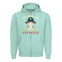 Seafoam it's all fun & games until someone needs an eyepatch pirate t shirt Zipper Hoodie - linhVisuals