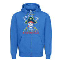True Royal it's all fun & games until someone needs an eyepatch pirate t shirt Zipper Hoodie - linhVisuals