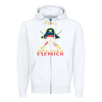 White it's all fun & games until someone needs an eyepatch pirate t shirt Zipper Hoodie - linhVisuals