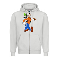 Dove Grey goofy Zipper Hoodie - linhVisuals