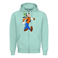 Seafoam goofy Zipper Hoodie - linhVisuals