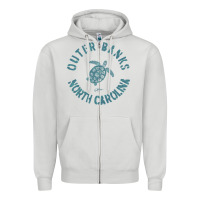 Dove Grey jcombs outer banks, nc, sea turtle hoodie Zipper Hoodie - linhVisuals