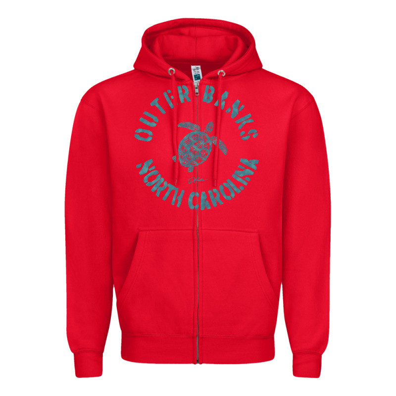 Jcombs Outer Banks, Nc, Sea Turtle Hoodie Zipper Hoodie by linhVisuals | Teevron