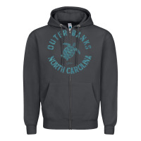 Smoke jcombs outer banks, nc, sea turtle hoodie Zipper Hoodie - linhVisuals