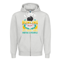 Dove Grey bowling shirt funny dog lover quote bowler gift t shirt Zipper Hoodie - linhVisuals