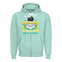 Seafoam bowling shirt funny dog lover quote bowler gift t shirt Zipper Hoodie - linhVisuals