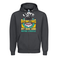 Smoke bowling shirt funny dog lover quote bowler gift t shirt Zipper Hoodie - linhVisuals