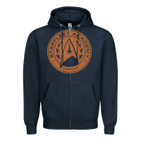 Navy star fleet academy dropout stars trekie trek geek Zipper Hoodie - linhVisuals