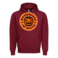 Burgundy motionless in white hellowen Zipper Hoodie - linhVisuals
