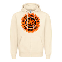 Sandshell motionless in white hellowen Zipper Hoodie - linhVisuals
