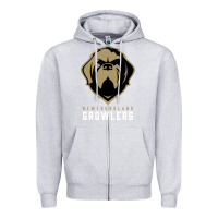 Heather Grey #newfoundland growlers Zipper Hoodie - linhVisuals