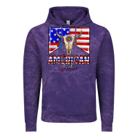 Cloud Purple American junkie Vintage Hoodie - CowhideDigitalArt