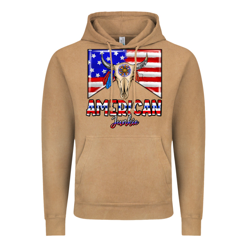 American Junkie Vintage Hoodie by CowhideDigitalArt | Teevron