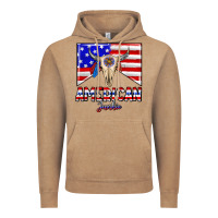 Vintage Coffee American junkie Vintage Hoodie - CowhideDigitalArt