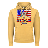 Vintage Mustard American junkie Vintage Hoodie - CowhideDigitalArt