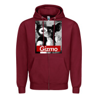 Burgundy character gizmo classic Zipper Hoodie - linhVisuals