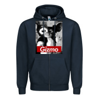 Navy character gizmo classic Zipper Hoodie - linhVisuals
