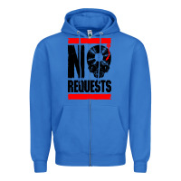 True Royal no requests dj turntable vinyl record Zipper Hoodie - linhVisuals