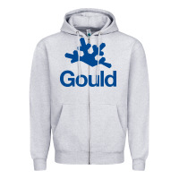 Heather Grey gould academy Zipper Hoodie - linhVisuals