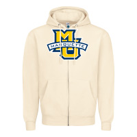 Sandshell marquette Zipper Hoodie - linhVisuals