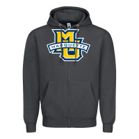 Smoke marquette Zipper Hoodie - linhVisuals