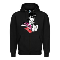 Black josuke very bizarre Zipper Hoodie - linhVisuals