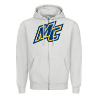 Dove Grey merrimack warriors Zipper Hoodie - linhVisuals