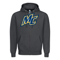 Smoke merrimack warriors Zipper Hoodie - linhVisuals