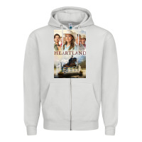 Dove Grey heartland for men and women Zipper Hoodie - linhVisuals