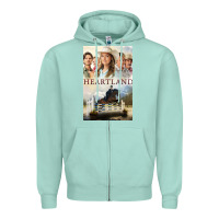 Seafoam heartland for men and women Zipper Hoodie - linhVisuals