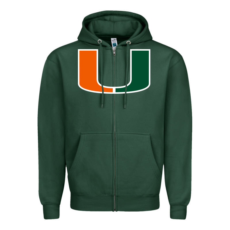 Miami Hurric Zipper Hoodie by linhVisuals | Teevron