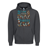 Smoke all i need is a little bit of coffee and o whole lot of jesus Zipper Hoodie - JahusDesignShop