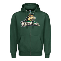 Sports Green wright state Zipper Hoodie - linhVisuals
