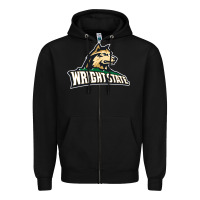 Black wright state Zipper Hoodie - linhVisuals