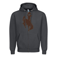 Smoke wyoming athletics Zipper Hoodie - linhVisuals