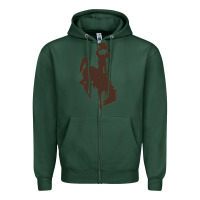 Sports Green wyoming athletics Zipper Hoodie - linhVisuals