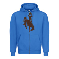 True Royal wyoming athletics Zipper Hoodie - linhVisuals