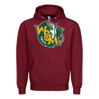 Burgundy william and mary Zipper Hoodie - linhVisuals