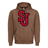 Chestnut st. john's red Zipper Hoodie - linhVisuals