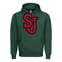 Sports Green st. john's red Zipper Hoodie - linhVisuals
