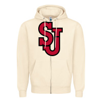 Sandshell st. john's red Zipper Hoodie - linhVisuals
